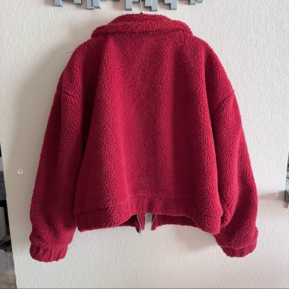 No Boundaries rust shearling zip up jacket, XL - Picture 6 of 11